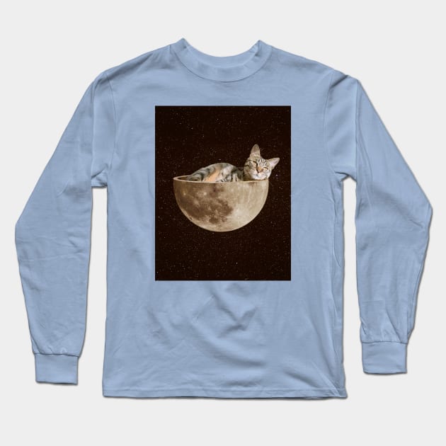 Full Moon Long Sleeve T-Shirt by mrmattmccarthy